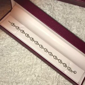 Diamond heart bracelet